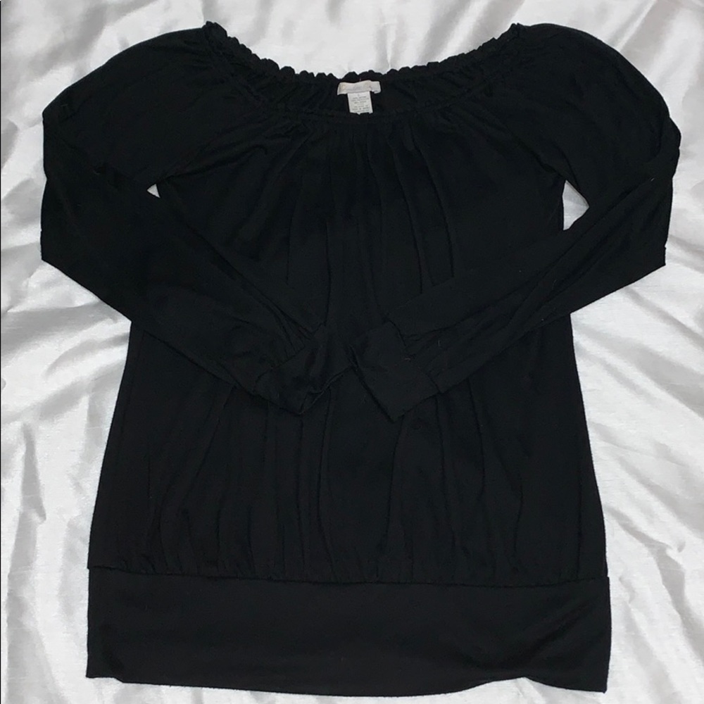 Long sleeve off the shoulder top/tunic